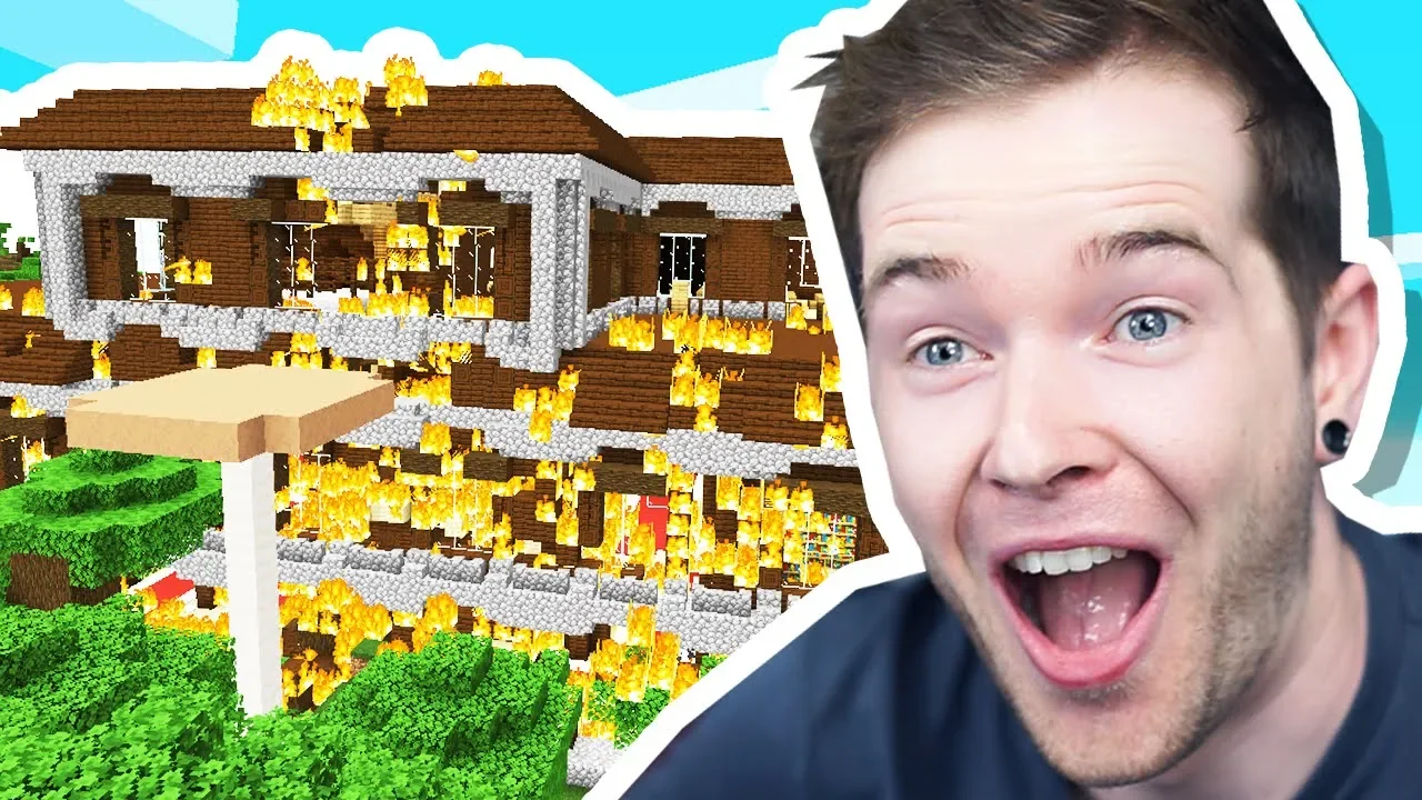 I BURNED DOWN a Woodland Mansion in Minecraft Hardcore!