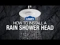 How to Install a Rain Shower Head