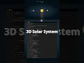 3D solar system with HTML CSS and JavaScript