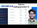 Python Coding practice 1C questions solving