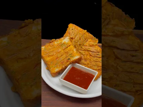 Instant Bread Snack 🥰 Evening snack 🔥 Asmr Cooking #snacks #breadrecipes #food