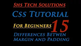 Css Tutorial For Beginners - 15 Differences Between Margin and Padding in CSS