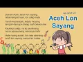 Lagu Aceh Lon Sayang - Lagu Daerah Aceh