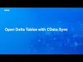 Open Delta Tables in CData Sync