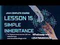 Java Complete Course 15 Inheritance