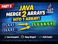 Merge 2 Arrays into 1 Array in Java Beginner Java Tutorial Tamil