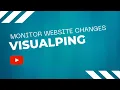 Cool Tool Monitoring Website Changes with VisualPing