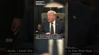  سؤال غبي   ترامب يرفض توجيه ضربة نووية لإيران  ويقول إن الجيش الإيراني  أ بيد  دندنها