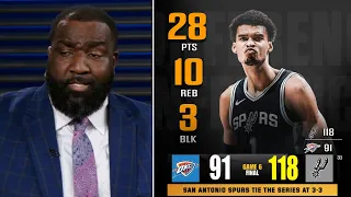 Wemby in 7 - ESPN on Wembanyama 28 Pts, 10 Reb, 3 Blk to Spurs def. Thunder 118-91, force Game 7