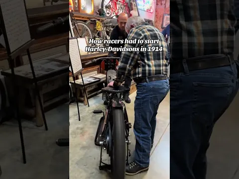 How a 1914 Harley is Started!