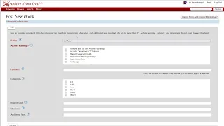How to post a fanfic on AO3 tags formatting tips tricks