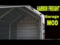 Harbor freight tools portable garage into Permanent structure