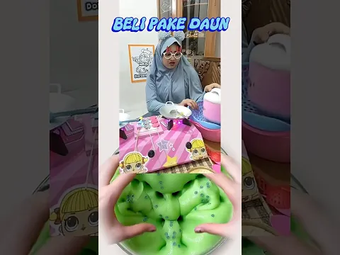 POV BELI PAKE DAUN #satisfying #tiktokviral #asmr