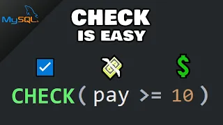 MySQL CHECK constraint is easy