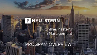 NYU Stern s Online Master s in Management MiM Virtual Program Overview