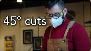 شون تكص الخشبة بزاوية ٤٥ How To Cut Wood 45  شون تكص الخشبة بزاوية ٤٥ How To Cut Wood 45