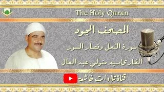 الشيخ سيد متولي عبد العال مايتيسرمن سور النمل وقصار السور واول البقرة 