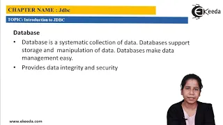 Introduction to Database - Programming using JDBC