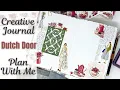 CREATIVE JOURNAL PLAN WITH ME HAPPY PLANNER DOT GRID JOURNAL TEA TEMPTATIONS WASHI TAPE SHOP