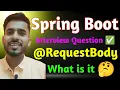 RequestBody Annotation Spring Boot Interview Question for Freshers LearnCodeWit urgesh