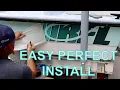 How to Apply Boat Decals and Registration Numbers Dry Hinge Method