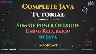 Sum of Power of Digits Program Explained Step-by-Step Master Recursion in Java