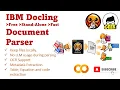 IBM Docling Free and OpenSource Advanced Document Parser