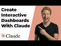 How To Create Interactive Dashboards With Claude Easy Guide