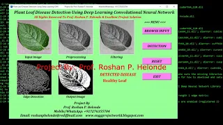 Plant Disease Detection Using Deep Learning CNN Python Code Leaf Disease Classification