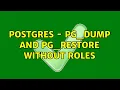postgres - pg