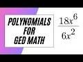 Polynomials on GED Math