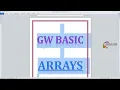 GW BASIC - ARRAYS