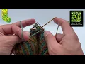 Simple Right-Leaning Crossed Double Decrease in Double-Knitted Brioche