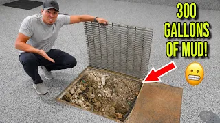 Cleaning 300 Gallons of MUD Out of my Drain Pit!