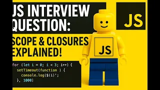 JS interview question var and let scope and closures explained