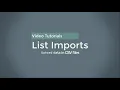 CSV File List Imports