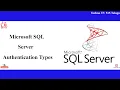 Authentication Modes in SQL Server SQL Server Tutorials Part 2