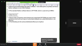 PYTHON session 5 - by Prof K V Rao