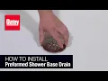 How to Install a Shower Drain in a Pre-formed Base