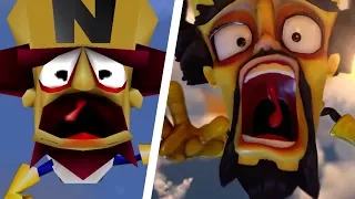 crash bandicoot n sane trilogy all intros comparison ps4 vs original 