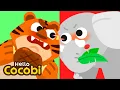 Tiger VS Elephant Animal Song for Kids Herbivores Carnivores Omnivores Hello Cocobi