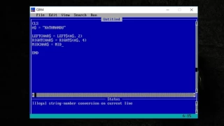 Episode 15 LEFT MID RIGHT in QBASIC