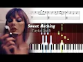 Lagu Taylor Swift - Sweet Nothing - Karaoke Piano Tutorial + SHEETS