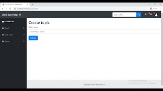 7 NodeJS ExpressJS and EJS Creating topics route and inserting topic information into database