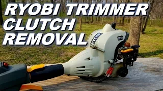 Ryobi trimmer clutch removal