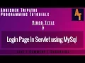Login page in servlet login page in servlet with mysql login servlet example in eclipse