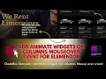 Elementor Mouseover Effects - Animate Your Widgets