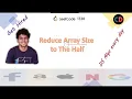 Reduce Array Size to The Half Leetcode 1338 Live coding session