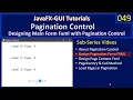 Pagination Control Part 2 - Design Fxml with Pagination JavaFx GUI Tutorial