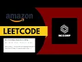 LeetCode First Unique Character in a String AMAZON INTERVIEW QUESTION